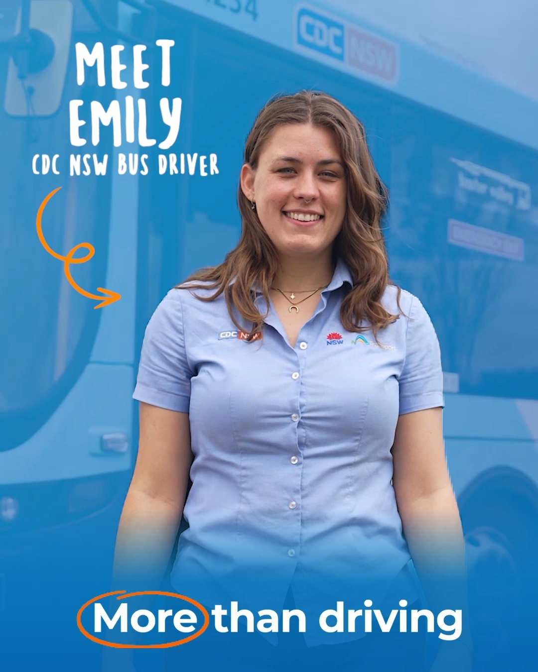 Meet Emily, CDC NSW bus driver